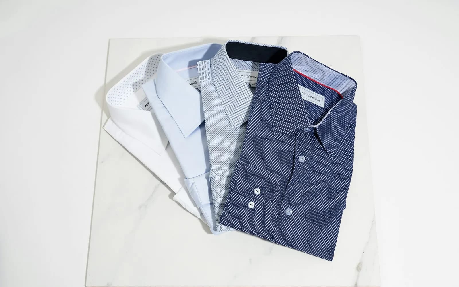 pressed uniform shirts ready for rotation, illustrating the service